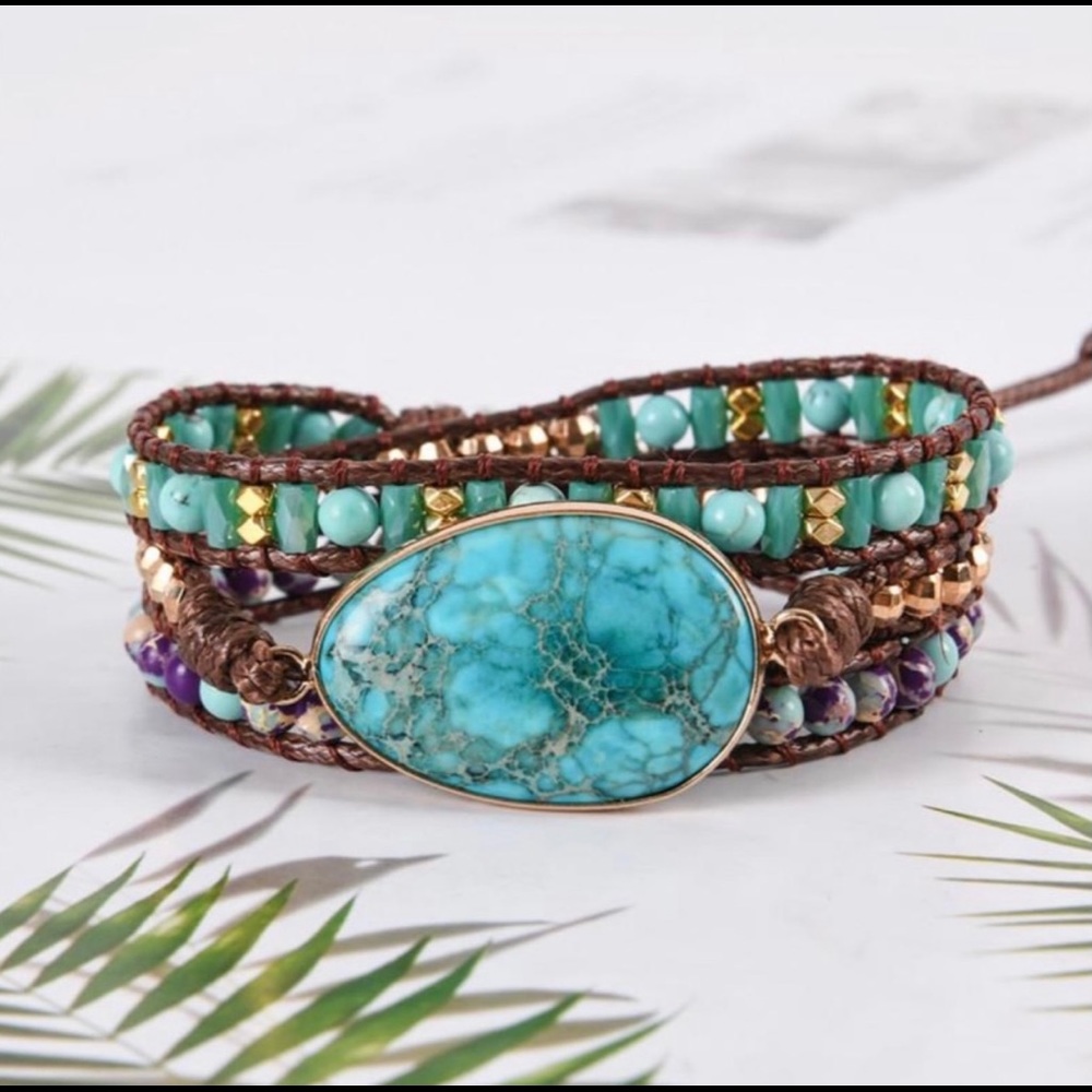 Boho Turquoise Layered Bracelet